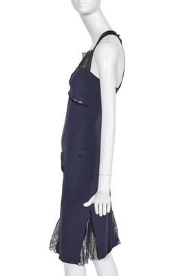 Lot 17 - A Chanel by Karl Lagerfeld navy crêpe dress, 'Coco took it from the boys' collection, Autumn-Winter 2004-05