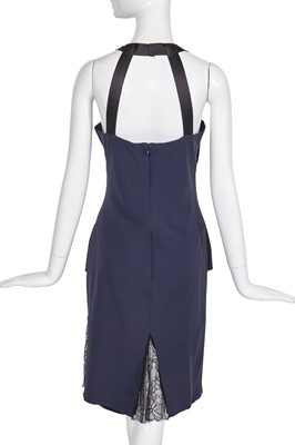Lot 17 - A Chanel by Karl Lagerfeld navy crêpe dress, 'Coco took it from the boys' collection, Autumn-Winter 2004-05
