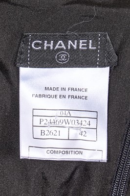 Lot 17 - A Chanel by Karl Lagerfeld navy crêpe dress, 'Coco took it from the boys' collection, Autumn-Winter 2004-05