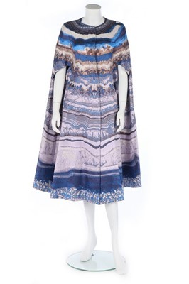 Lot 328 - An Alexander McQueen silk jacquard cape,...