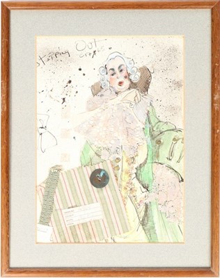 Lot 284 - An original fashion sketch for John Galliano's...