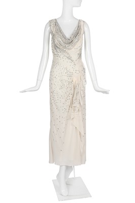 Lot 217 - A Christian Dior by John Galliano beaded chiffon evening dress, circa 2007