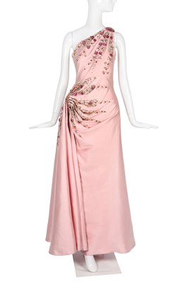 Lot 215 - A Christian Dior by John Galliano embellished pink silk gazar evening gown, 'Return to Luxury' collection, Autumn-Winter 2007-08