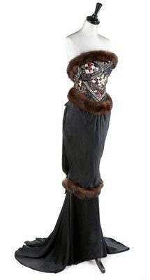 Lot 300 - A Chanel couture 'Chess' dress, Autumn-Winter,...