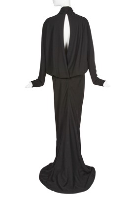 Lot 190 - A Jean Paul Gaultier haute couture black wool crêpe gown, probably 'Le Hussard' collection, Autumn-Winter 2002-03