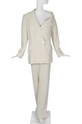 Lot 188 - A Jean Paul Gaultier haute couture ivory crêpe suit, 'Les Indes Galantes' collection, Spring-Summer 2000