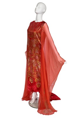 Lot 507 - A Maria Monaci Gallenga red velvet and chiffon 'Theodosia' tea gown, circa 1925