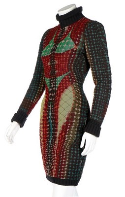 Lot 321 - A Jean Paul Gaultier quilted dress...