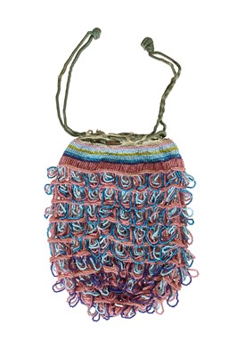 Lot 520 - A Wiener Werkstätte beaded reticule, circa 1920