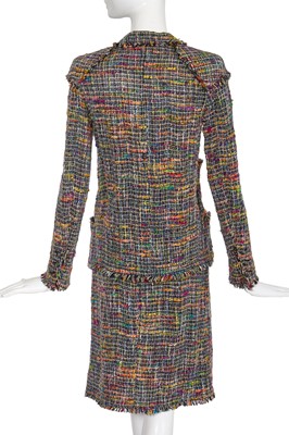 Lot 26 - A Chanel by Karl Lagerfeld multicoloured tweed suit, Spring-Summer 1998