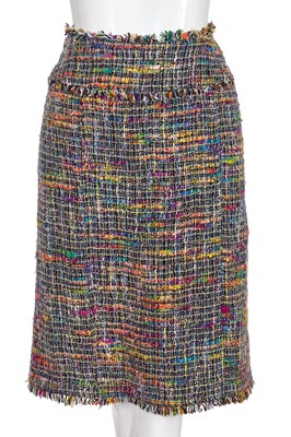 Lot 26 - A Chanel by Karl Lagerfeld multicoloured tweed suit, Spring-Summer 1998