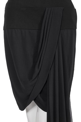 Lot 47 - A Chanel by Karl Lagerfeld black crêpe and chiffon little black dress, Spring-Summer 1990