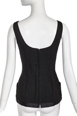 Lot 37 - A Chanel by Karl Lagerfeld textured-crêpe corset top, Spring-Summer 1993