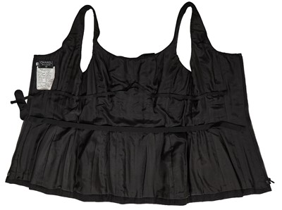 Lot 37 - A Chanel by Karl Lagerfeld textured-crêpe corset top, Spring-Summer 1993