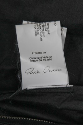 Lot 328 - A Rick Owens men's black satin and melton wool tailcoat, Autumn-Winter 2011-12