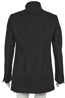 Lot 328 - A Rick Owens men's black satin and melton wool tailcoat, Autumn-Winter 2011-12