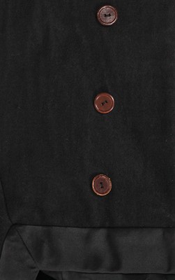 Lot 328 - A Rick Owens men's black satin and melton wool tailcoat, Autumn-Winter 2011-12