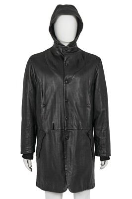Lot 518 - A Gianfranco Ferré black lambskin coat 1980s