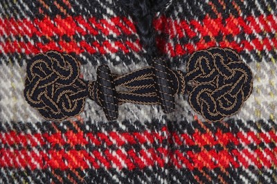 Lot 93 - A Gucci by Alessandro Michele red and black tweed and astrakhan fur coat, Autumn-Winter 2017-18