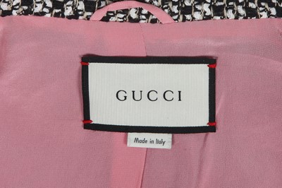 Lot 94 - A Gucci by Alessandro Michele black and white tweed suit, Resort 2017