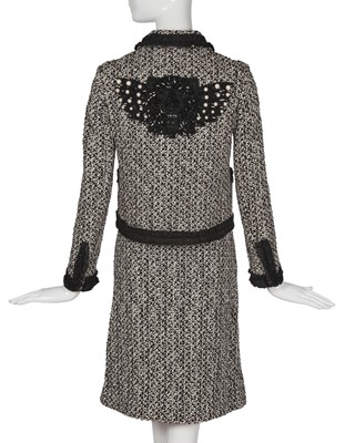Lot 94 - A Gucci by Alessandro Michele black and white tweed suit, Resort 2017