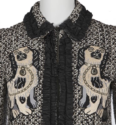 Lot 94 - A Gucci by Alessandro Michele black and white tweed suit, Resort 2017