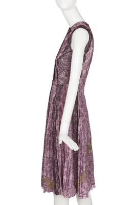 Lot 96 - A Gucci by Alessandro Michele lilac and black lace dress, Resort 2016