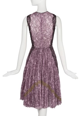 Lot 96 - A Gucci by Alessandro Michele lilac and black lace dress, Resort 2016