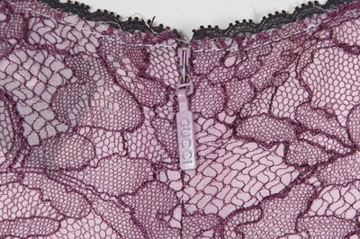 Lot 96 - A Gucci by Alessandro Michele lilac and black lace dress, Resort 2016