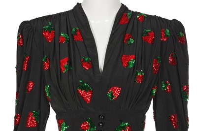 Lot 92 - A Gucci by Alessandro Michele embellished black crêpe dress, Pre-Fall 2019