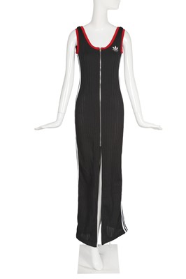 Lot 91 - A Gucci x Adidas by Alessandro Michele black ribbed jersey maxi dress, Autumn-Winter 2022-23