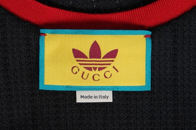 Lot 91 - A Gucci x Adidas by Alessandro Michele black ribbed jersey maxi dress, Autumn-Winter 2022-23