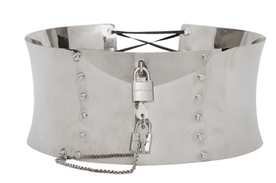 Lot 135 - A Dolce & Gabbana silvertone metal corset belt, Autumn-Winter 2007-08