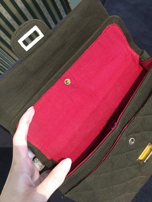 Lot 88 - A Gabrielle Chanel quilted brown jersey 2.55 handbag, 1960s