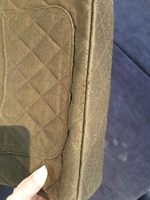 Lot 88 - A Gabrielle Chanel quilted brown jersey 2.55 handbag, 1960s