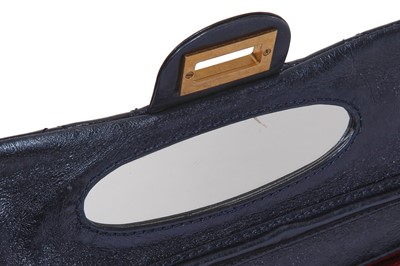 Lot 55 - A Chanel by Karl Lagerfeld metallic blue leather evening bag, 2008-2009