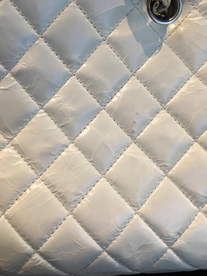 Lot 33 - A Chanel by Karl Lagerfeld white quilted patent leather shoulder bag, 2011