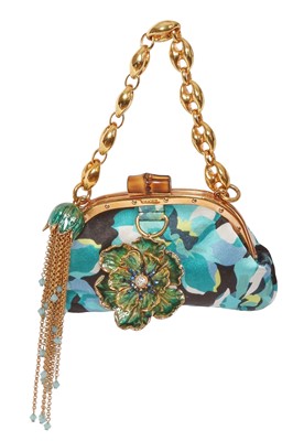 Lot 106 - A Gucci by Frida Giannini mini printed satin pouchette, Spring-Summer 2006