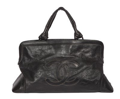 Lot 60 - A Chanel by Karl Lagerfeld black leather handbag, 2006-2008