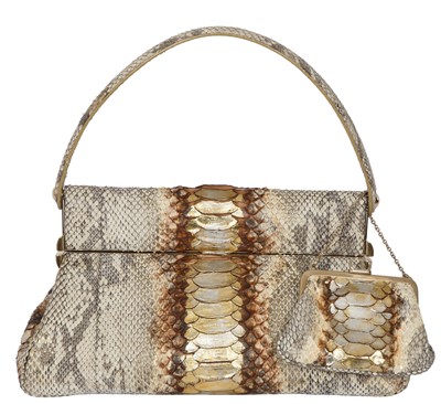 Lot 213 - A Christian Dior by John Galliano gold python handbag, Resort 2008