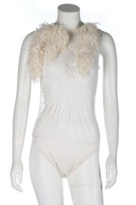 Lot 291 - A John Galliano 'Pretty Baby' cutwork cotton...