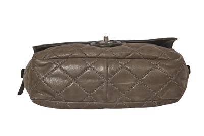 Lot 30 - A Chanel by Karl Lagerfeld grey quilted leather flap bag, 2011