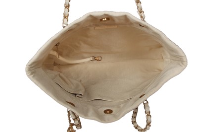 Lot 4 - A Chanel by Karl Lagerfeld ivory patchwork shopper tote, 2018