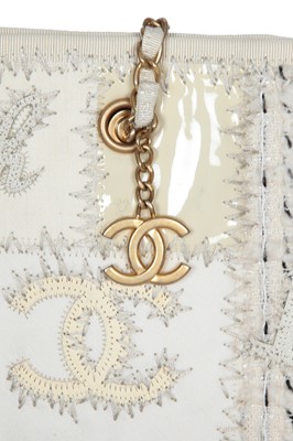 Lot 4 - A Chanel by Karl Lagerfeld ivory patchwork shopper tote, 2018