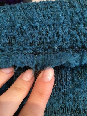 Lot 71 - A Chanel by Karl Lagerfeld turquoise tweed flap bag, 2002-03