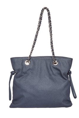 Lot 49 - A Chanel by Karl Lagerfeld blue denim tote bag, 2008-09