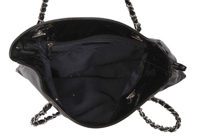 Lot 52 - A Chanel by Karl Lagerfeld black vinyl shopper tote, 2009-10