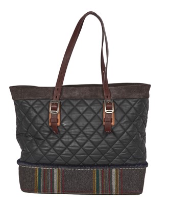 Lot 26 - A Chanel by Karl Lagerfeld nylon and tweed shopper tote, 2013