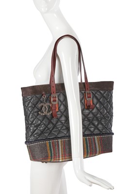 Lot 26 - A Chanel by Karl Lagerfeld nylon and tweed shopper tote, 2013