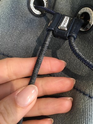 Lot 2 - A Chanel blue denim Deauville Large backpack, 2017-18